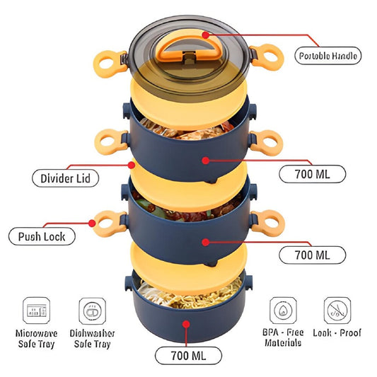 Magnum 3 Layer Lunch Box