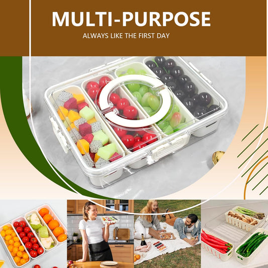 4 Compartment Fridge Storage 3300ML CONTAINER