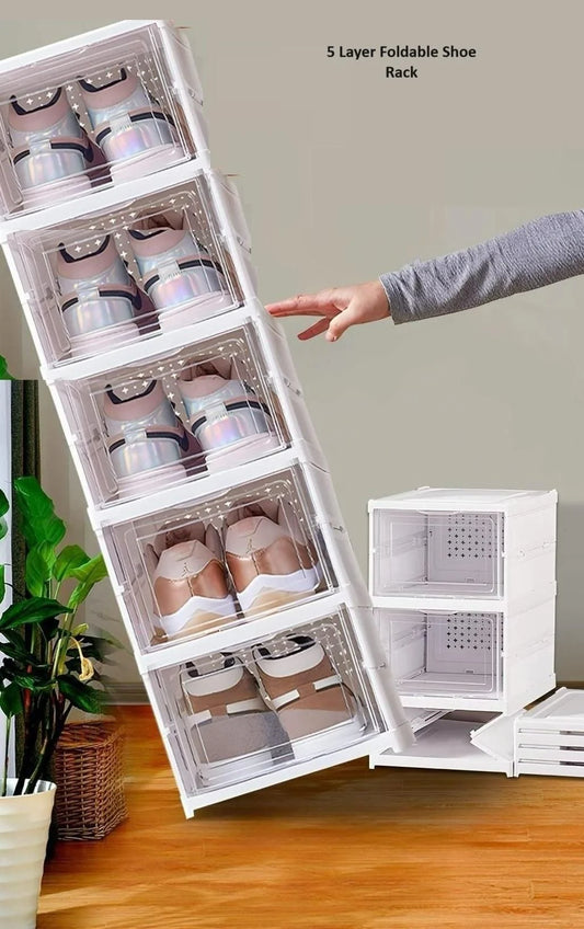 Step Vault™ Smart Foldable 4 Layer Shoe Rack